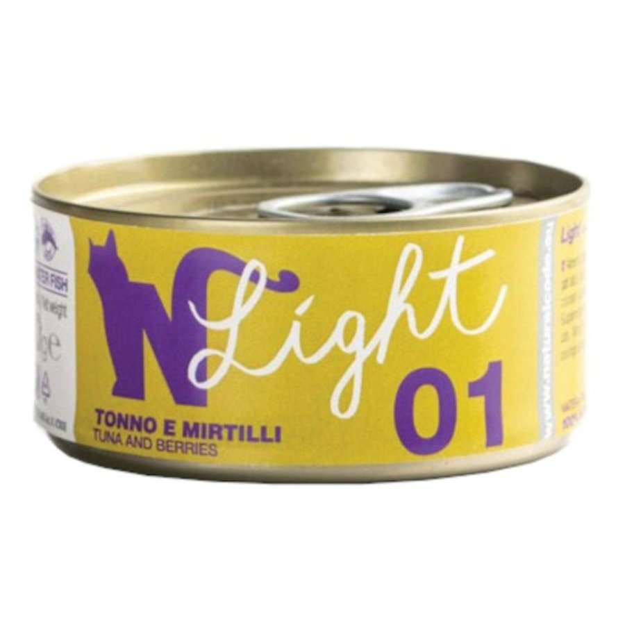 NATURAL CODE GATTO 01 LIGHT TONNO MIRTILLI 4x70GR (lattina) MULTIPACK