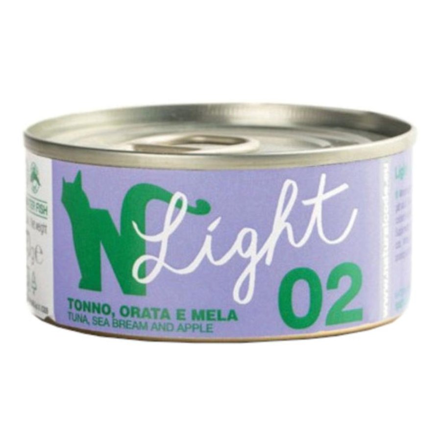 NATURAL CODE GATTO 02 LIGHT TONNO ORATA MELA 4x70GR (lattina) MULTIPACK