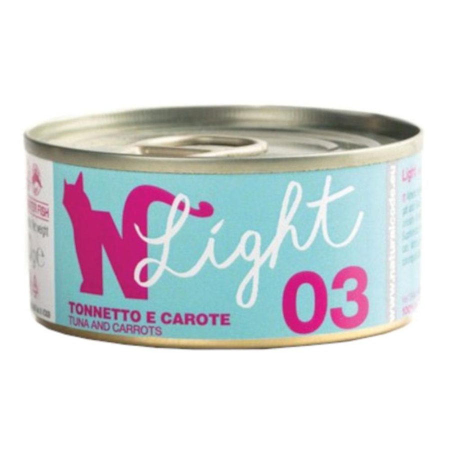 NATURAL CODE GATTO 03 LIGHT TONNO CAROTE 4x70GR (lattina) MULTIPACK