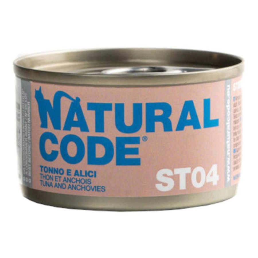 NATURAL CODE GATTO ST04 TONNO ALICI 85GR (lattina)