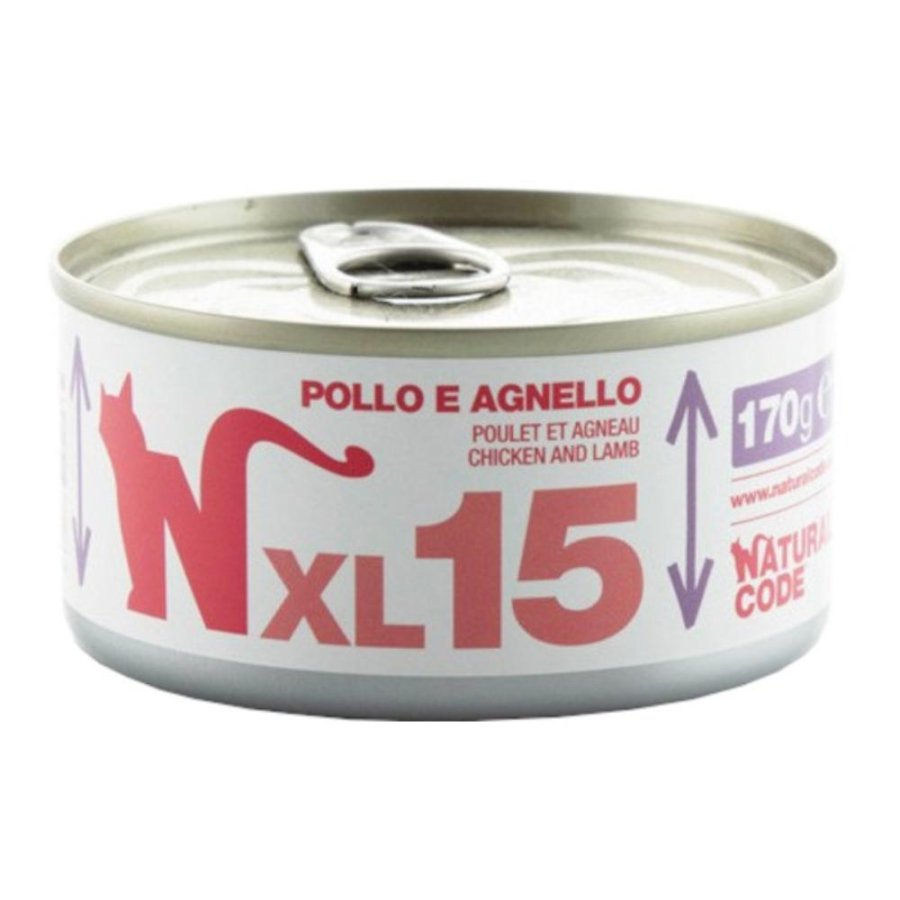 NATURAL CODE GATTO XL15 POLLO AGNELLO 170GR (lattina)