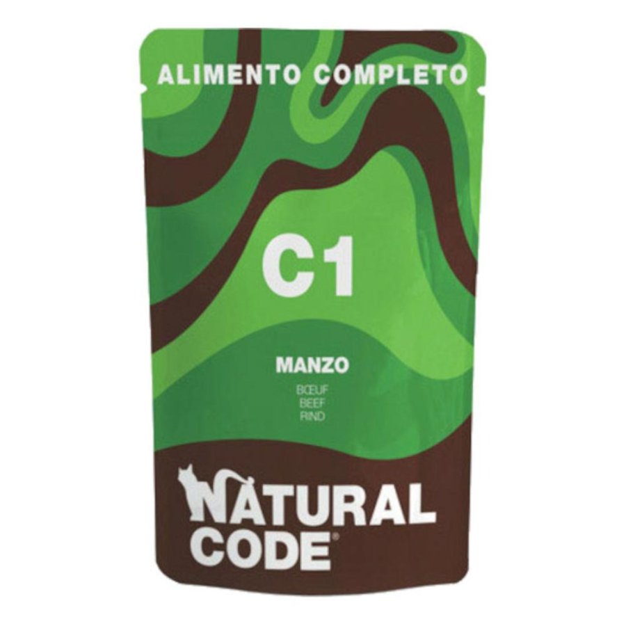 NATURAL CODE GATTO C1 MANZO 70GR (bustina) NATURAL CODE GATTO C1 MANZO 70GR (bustina)