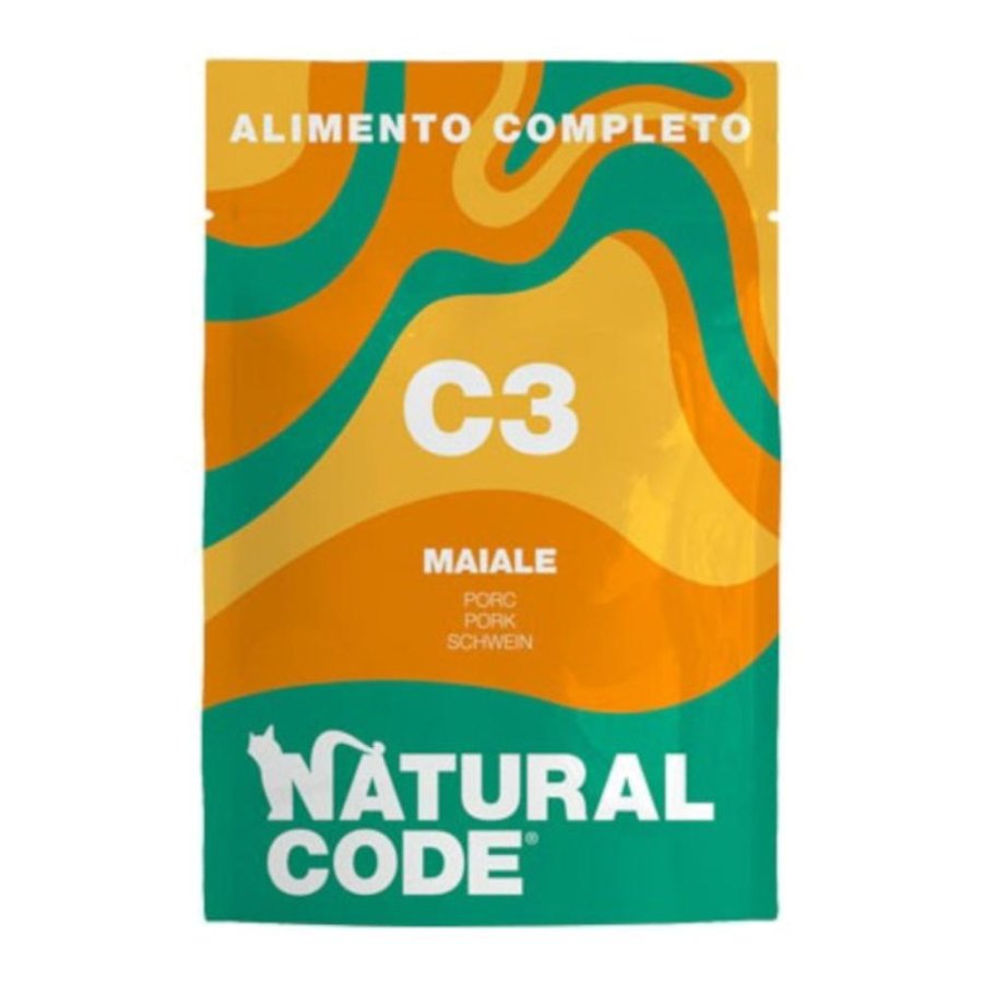 NATURAL CODE GATTO C3 MAIALE 70GR (bustina) NATURAL CODE GATTO C3 MAIALE 70GR (bustina)