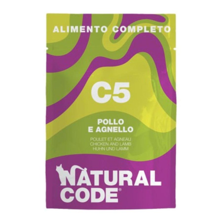 NATURAL CODE GATTO C5 POLLO AGNELLO 70GR (bustina) NATURAL CODE GATTO C5 POLLO AGNELLO 70GR (bustina)