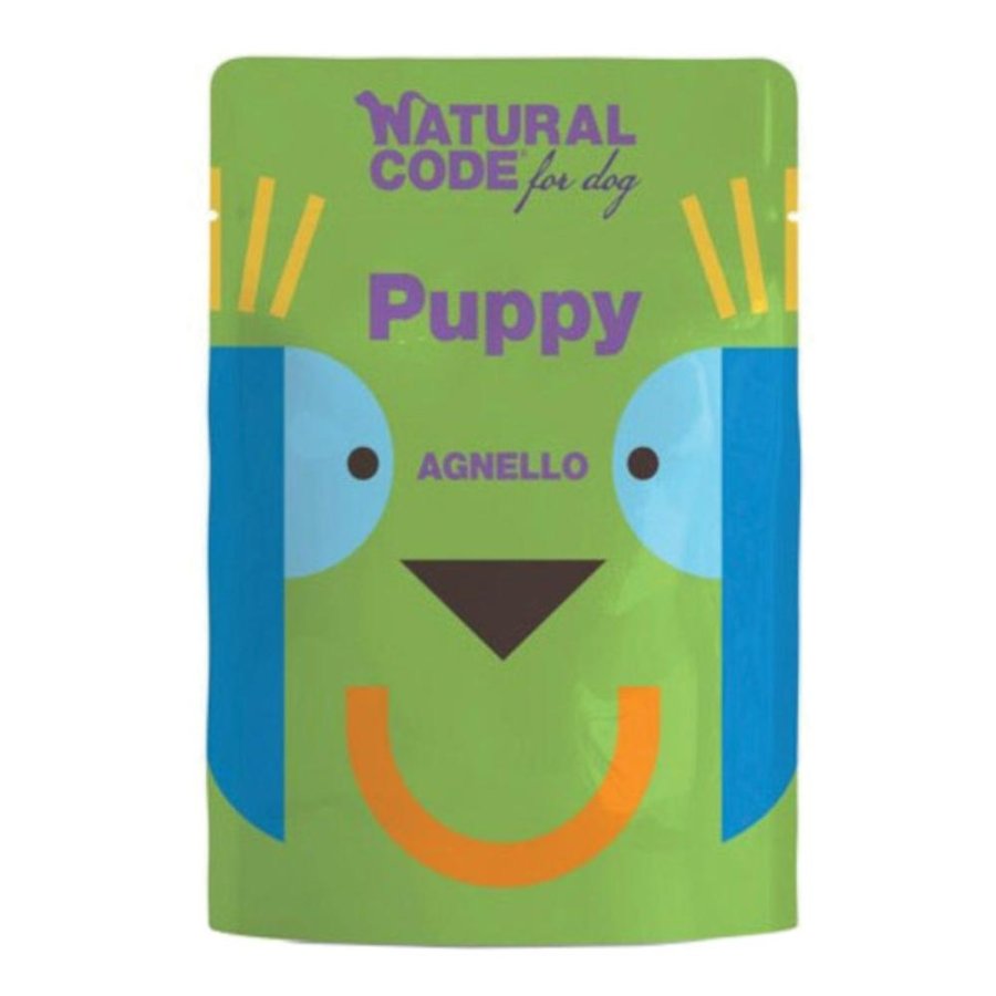 NATURAL CODE CANE PUPPY AGNELLO 300GR (bustina)