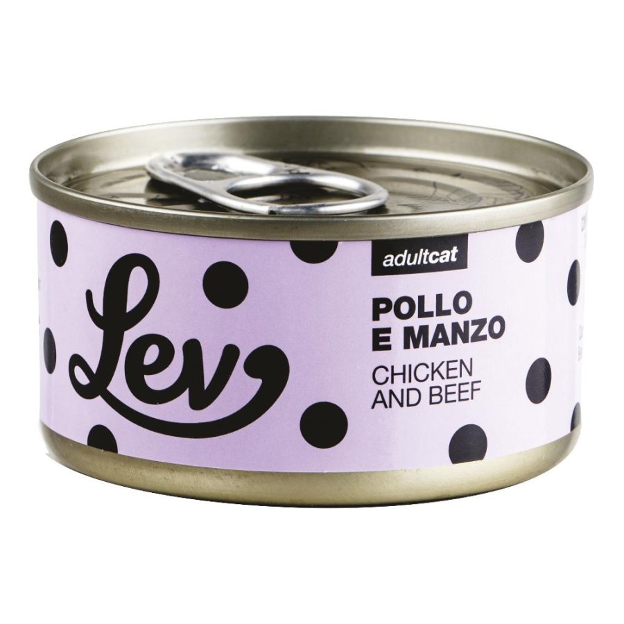 NATURAL LINE LEV GATTO POLLO MANZO 70GR (lattina)