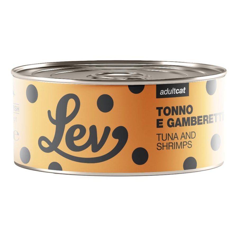 NATURAL LINE LEV GATTO TONNO GAMBERETTI 140GR (lattina)