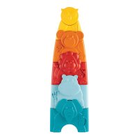 Torre Animali Eco+ Chicco, Gioco Educativo 2 in 1, Impilamento e Abbinamento, per Bambini 9-36 Mesi