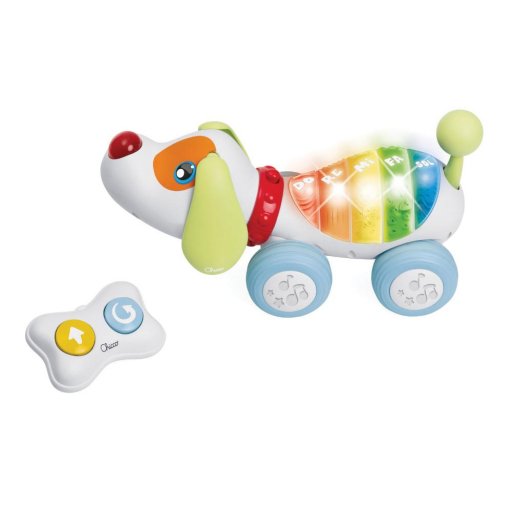 CHICCO Gioco DogRemi RC, Giocattolo Radiocomandato Interattivo, Sviluppo Motorio, Suoni e Luci, Per Bambini