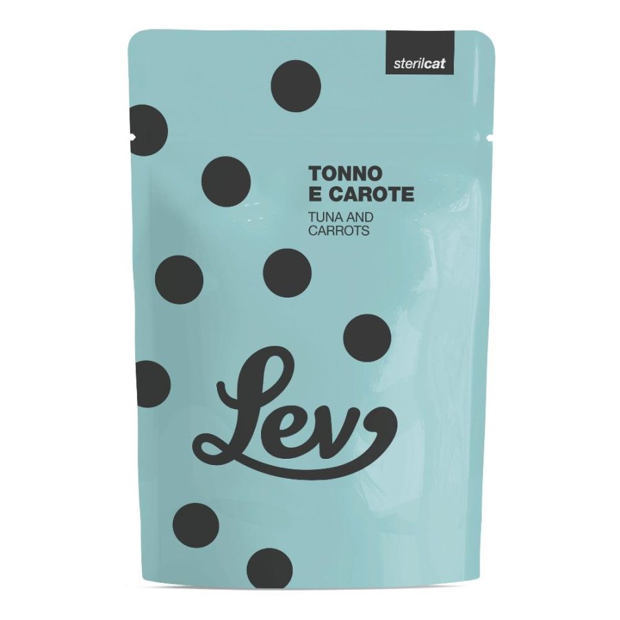 NATURAL LINE LEV GATTO STERIL TONNO CAROTE 60GR (bustina)