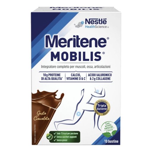 Meritene, Mobilis Integratore Ossa e Articolazioni Gusto Cioccolato, 10 Bustine