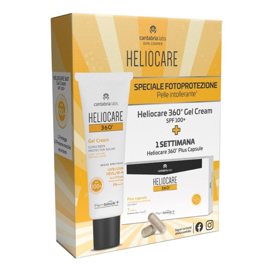 Heliocare 360 100+ Gel+plu7cps