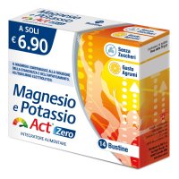 Magnesio Potassio Act Zero Zuccheri, 14 bustine