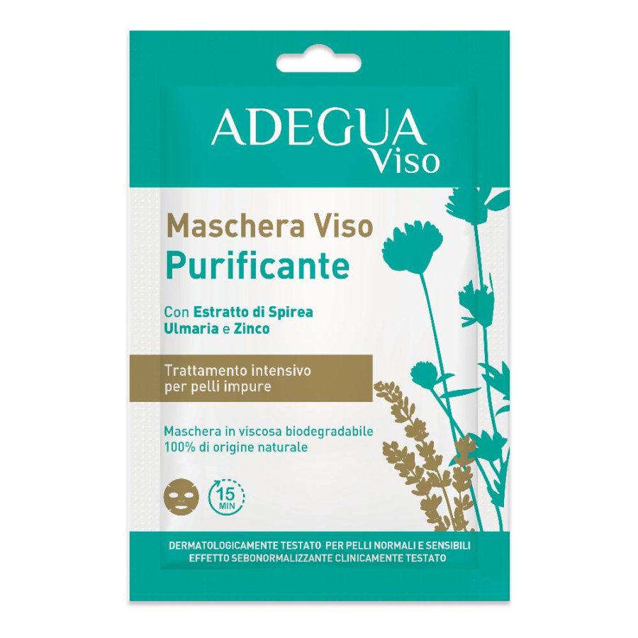 Adegua Maschera Viso Purificante, 1 x 15 ml
