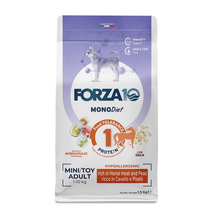 FORZA10 CANE DIET MINI/TOY CAVALLO PISELLI 1,5KG