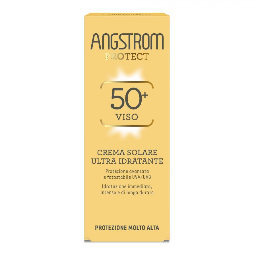 Angstrom 50+ Viso Crema Solare Ultra Idratante 50ml | Protezione Solare Avanzata