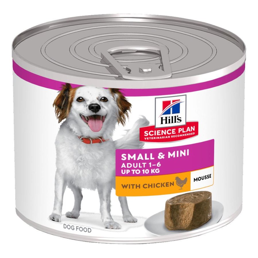 HILL'S CANE SCIENCE SMALL/MINI ADULT MOUSSE POLLO 200GR (lattina)
