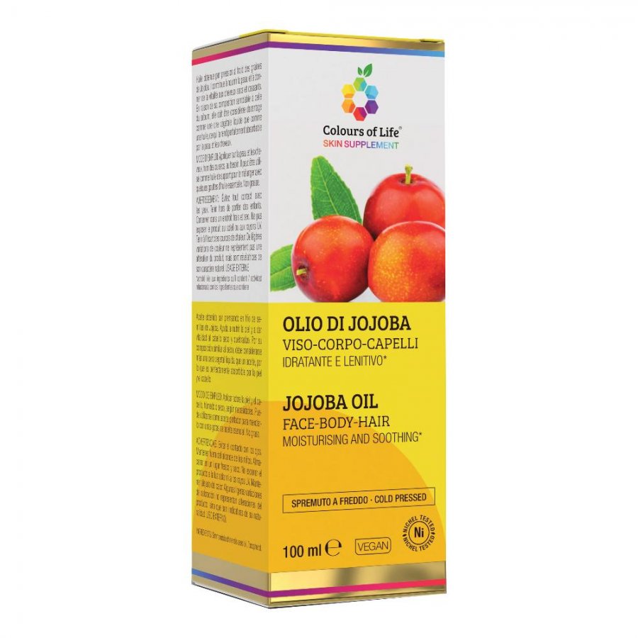 Olio Jojoba Nutriente per Pelle e Capelli 100ml - Idratazione Naturale