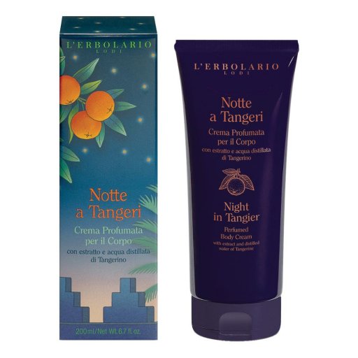 L'Erbolario Crema Profumata Per Il Corpo Notte A Tangeri 200ml, Idratante e Nutriente, Senza Siliconi