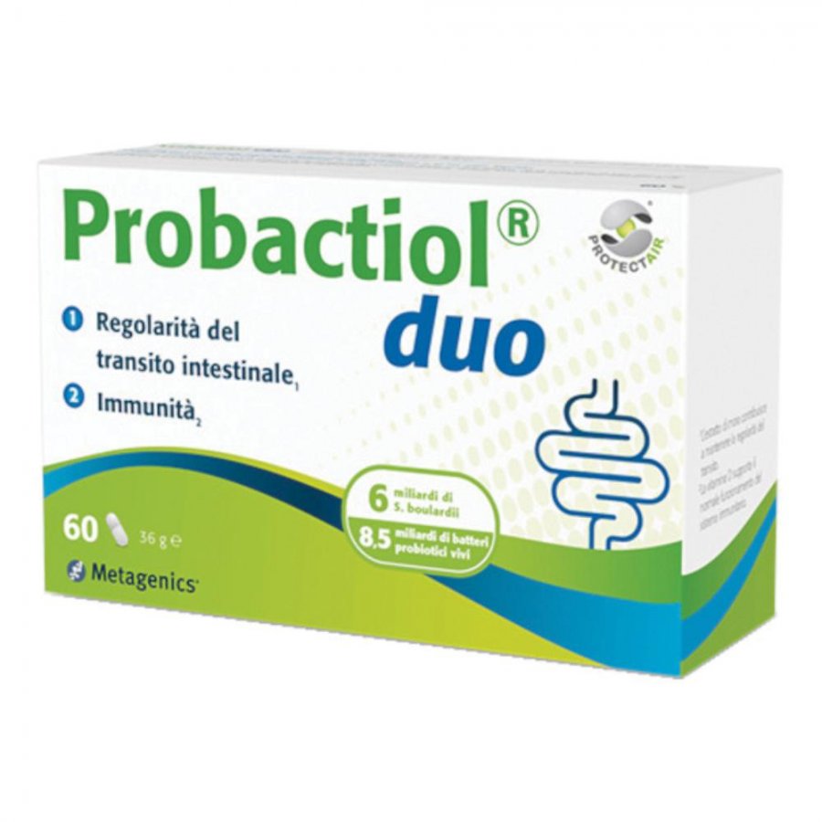 Probactiol Duo Integratore Intestino 60 Capsule - Sostegno Flora Intestinale - Equilibrio Intestinale