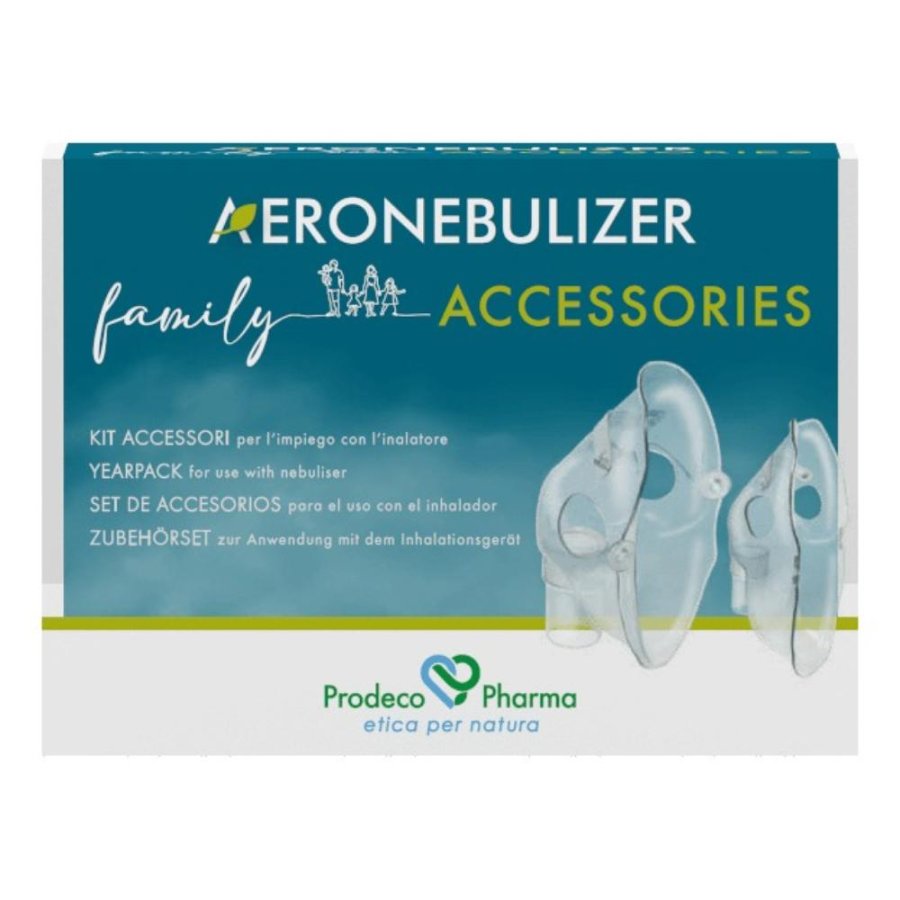 Kit Accessori Aeronebulizer Family 8 Pezzi - Ricambi per Inalatore Domestico
