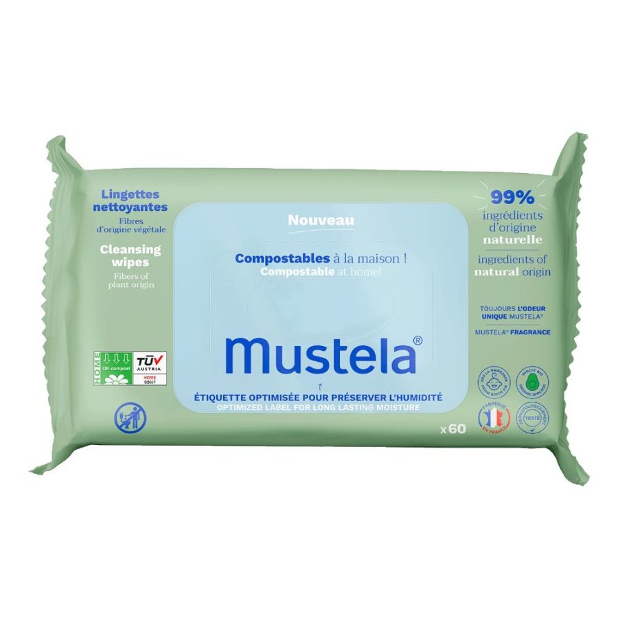 Salviette Compostabili Profumate, 60 pezzi