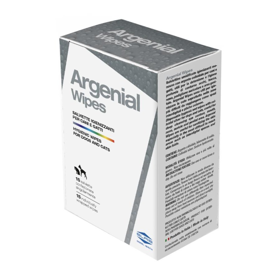 ARGENIAL WIPES CANE/GATTO SALVIETTE IGENIZZANTI 15PZ - SLAIS