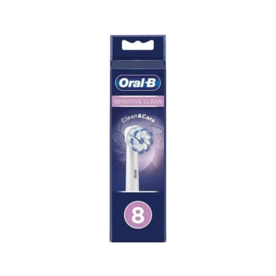 Oral-B Power Refill Sensitive Clean Testine di Ricambio, 8 Pezzi, Setole Morbide per Gengive Sensibili