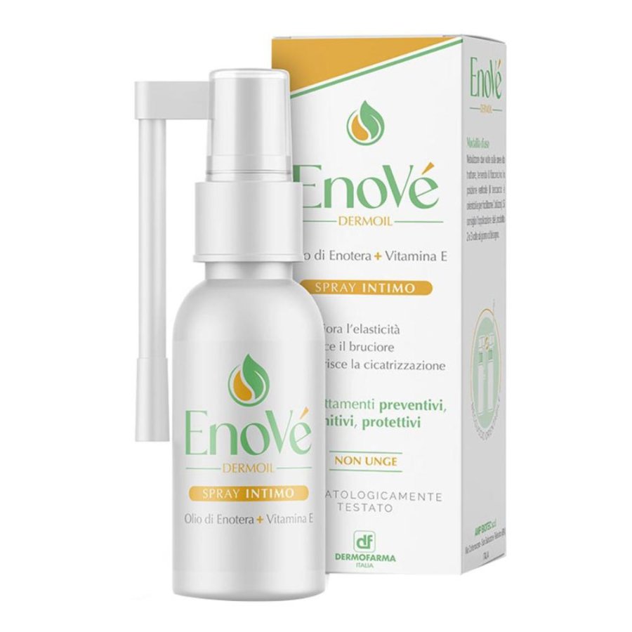 Enove'Dermoil Spray Intimo 100ml – Protezione Igiene Intima, Lenitivo, Pelli Sensibili