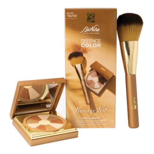 BioNike Defence Color Bronze Kit Terra Compatta 10g + Pennello Maxi Terra – Effetto Abbronzato Naturale