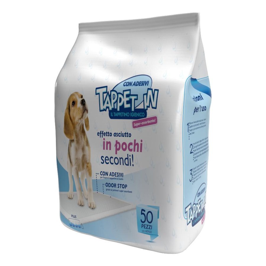 AGRI90 TAPPET IN TAPPETINO IGIENICO 60x60CM NEUTRO 50PZ