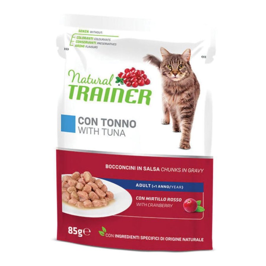 TRAINER NATURAL GATTO GRAVY (IN SALSA) ADULT TONNO 85GR (bustina)