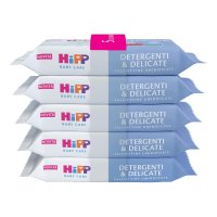 Hipp Baby Care Salviettine Detergenti e Delicate, 5 x 48 salviettine Hipp Baby Care Salviettine Detergenti e Delicate, 5 x 48 salviettine