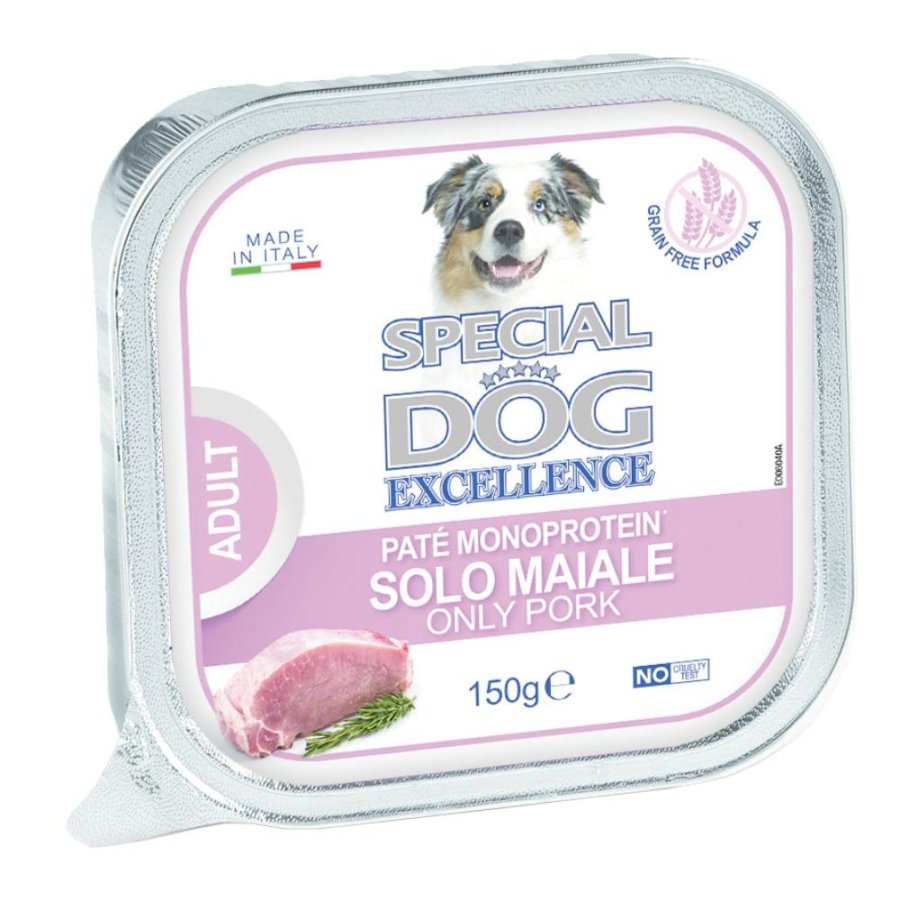 SPECIAL DOG CANE EXCELLENCE MONOPROTEICO ADULT PATE' SOLO MAIALE 150GR (vaschetta)