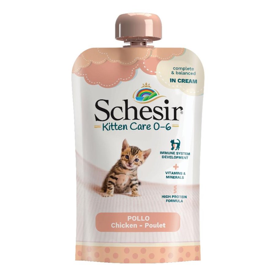 SCHESIR GATTO KITTEN POLLO 150GR (bustina)