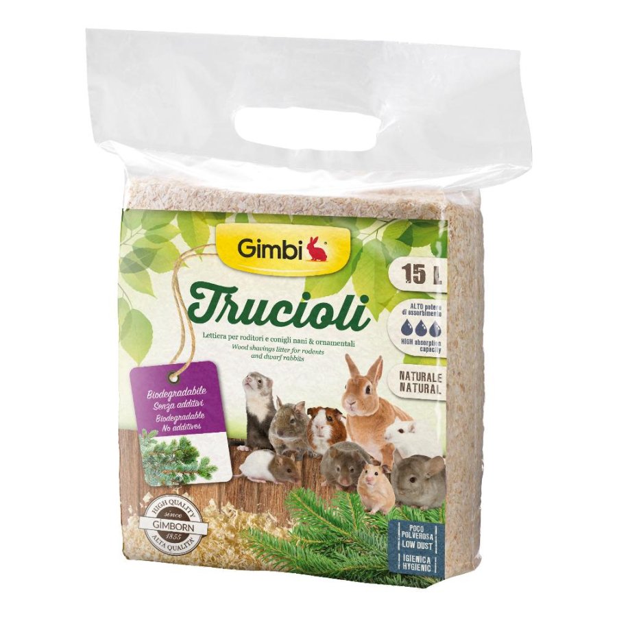 GIMBORN GIMBI LETTIERA RODITORI TRUCIOLI 15LT