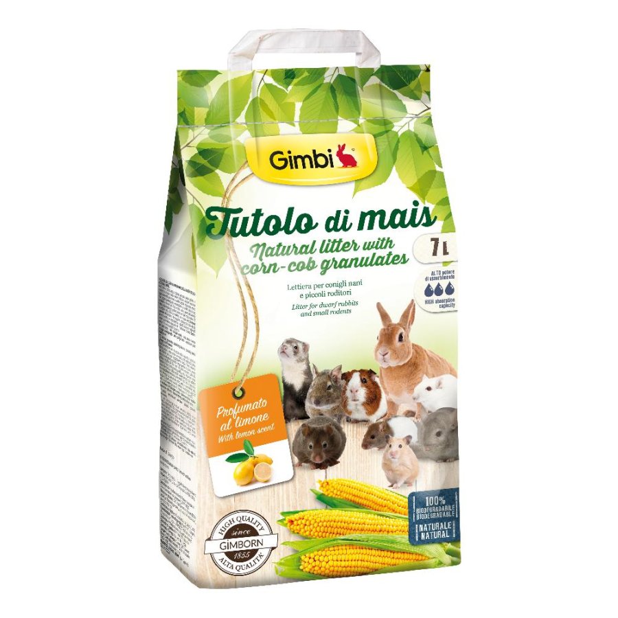GIMBORN GIMBI LETTIERA RODITORI TUTOLO MAIS LIMONE 7LT