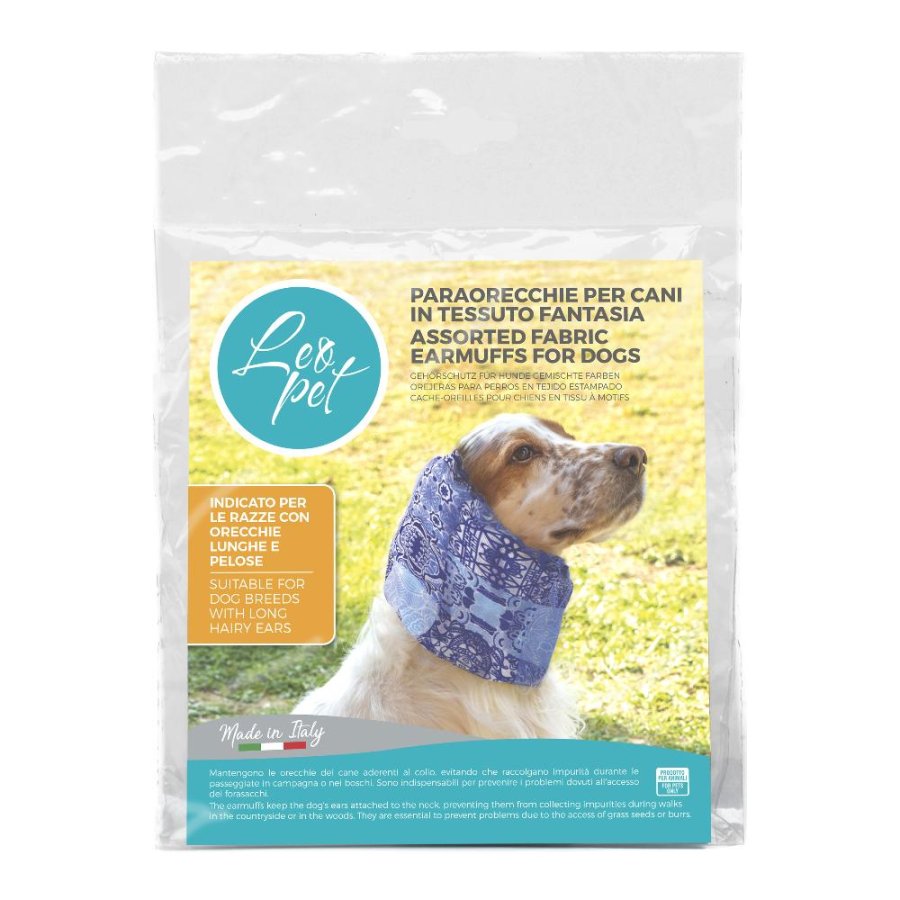 LEOPET PARAORECCHIE PER CANI IN TESSUTO 28X26CM