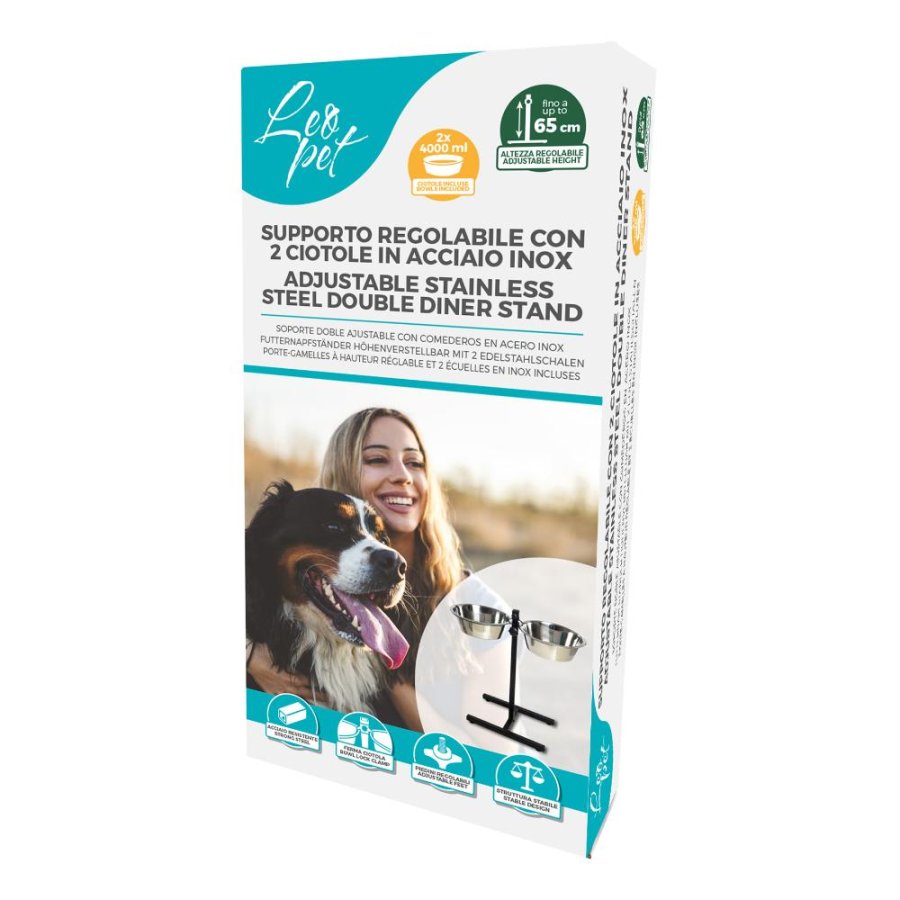 LEOPET CIOTOLA SUPPORTO SET 4000ML 65CM 2PZ