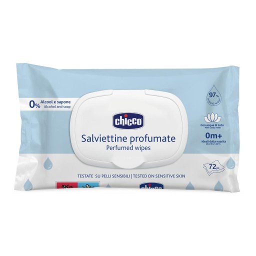Chicco Salviettine Detergenti Profumate, 72 Salviette