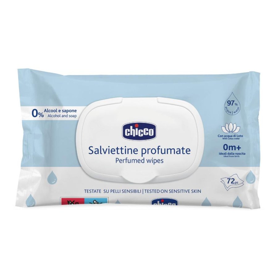 Chicco Salviettine Detergenti Profumate, 72 Salviette