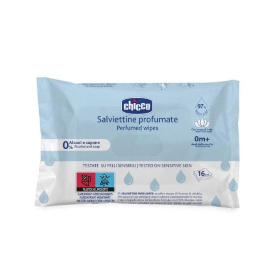 Chicco Salviettine Profumate 0m+, 16 Pezzi