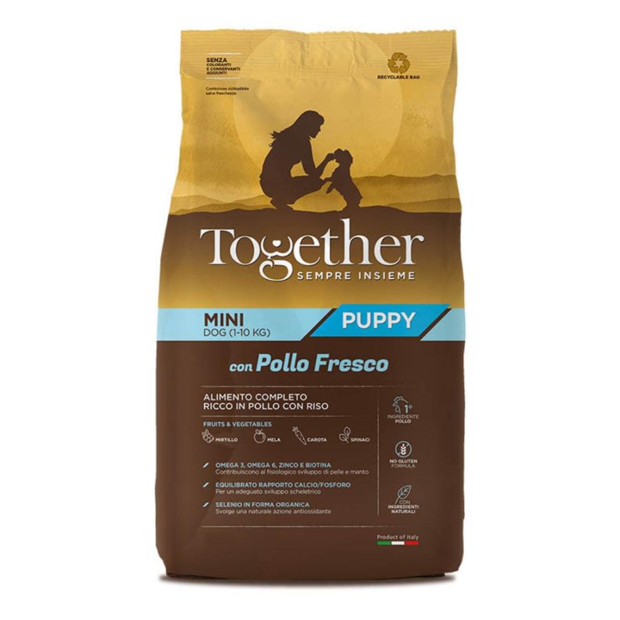 TOGETHER CANE MINI PUPPY POLLO RISO 800GR TOGETHER CANE MINI PUPPY POLLO RISO 800GR