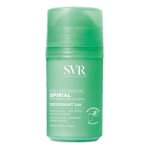 SVR Spirial Vegetal Roll-On 50 ml – Deodorante Senza Sali di Alluminio, Protezione 24H