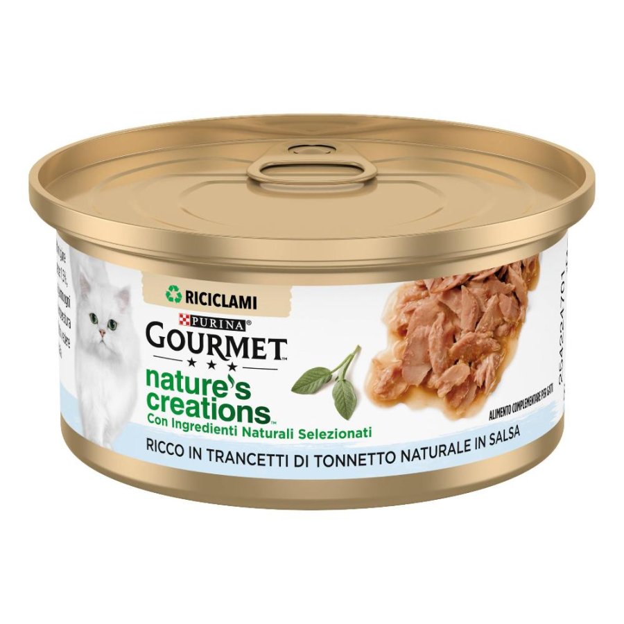 NESTLE' PURINA GOURMET GATTO CREATIONS SALSA TRANCETTI TONNO 70GR (lattina)