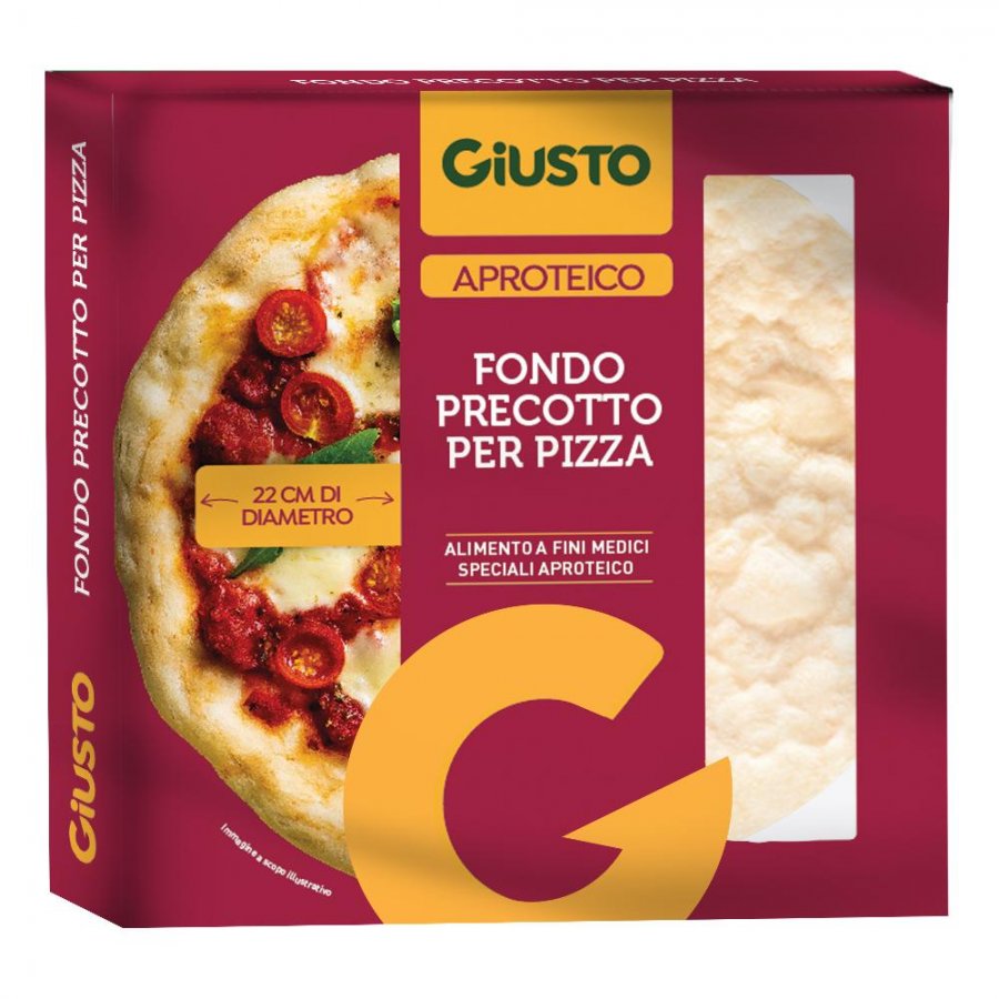 Giusto Aproteico Fondo Pizza 200g - Fondo precotto per pizza a basso contenuto proteico