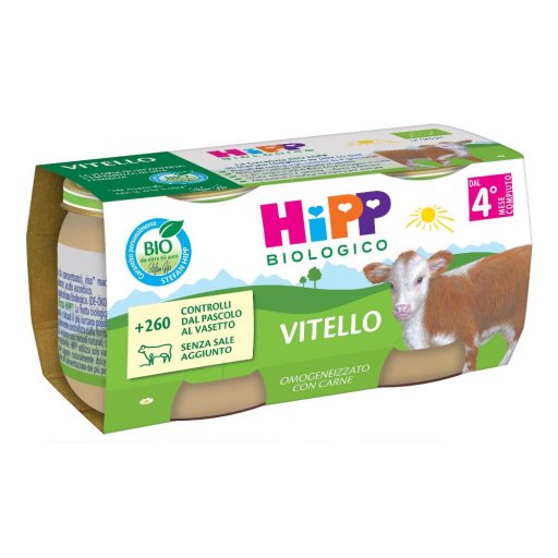 HiPP BIO, Omogeneizzato Vitello, 2 x 80 g