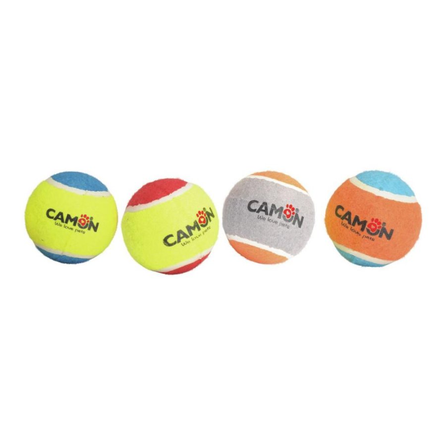 CAMON GIOCO PALLA TENNIS COLORATA 9CM CAD. CAMON GIOCO PALLA TENNIS COLORATA 9CM CAD.