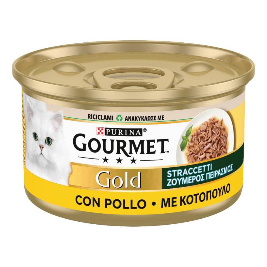NESTLE' PURINA GOURMET GATTO GOLD STRACCETTI POLLO 85GR (lattina)