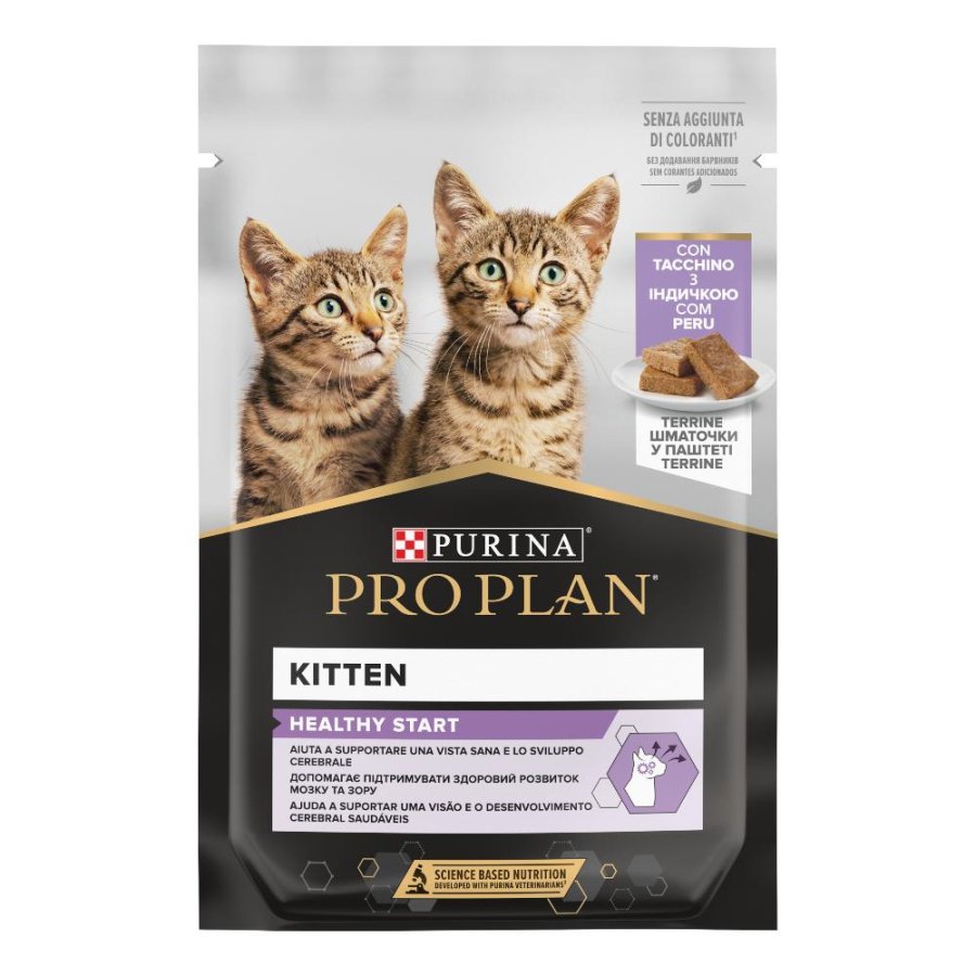 NESTLE' PURINA PRO PLAN GATTO HEALTHY START KITTEN TERRINE TACCHINO 75GR (bustina)